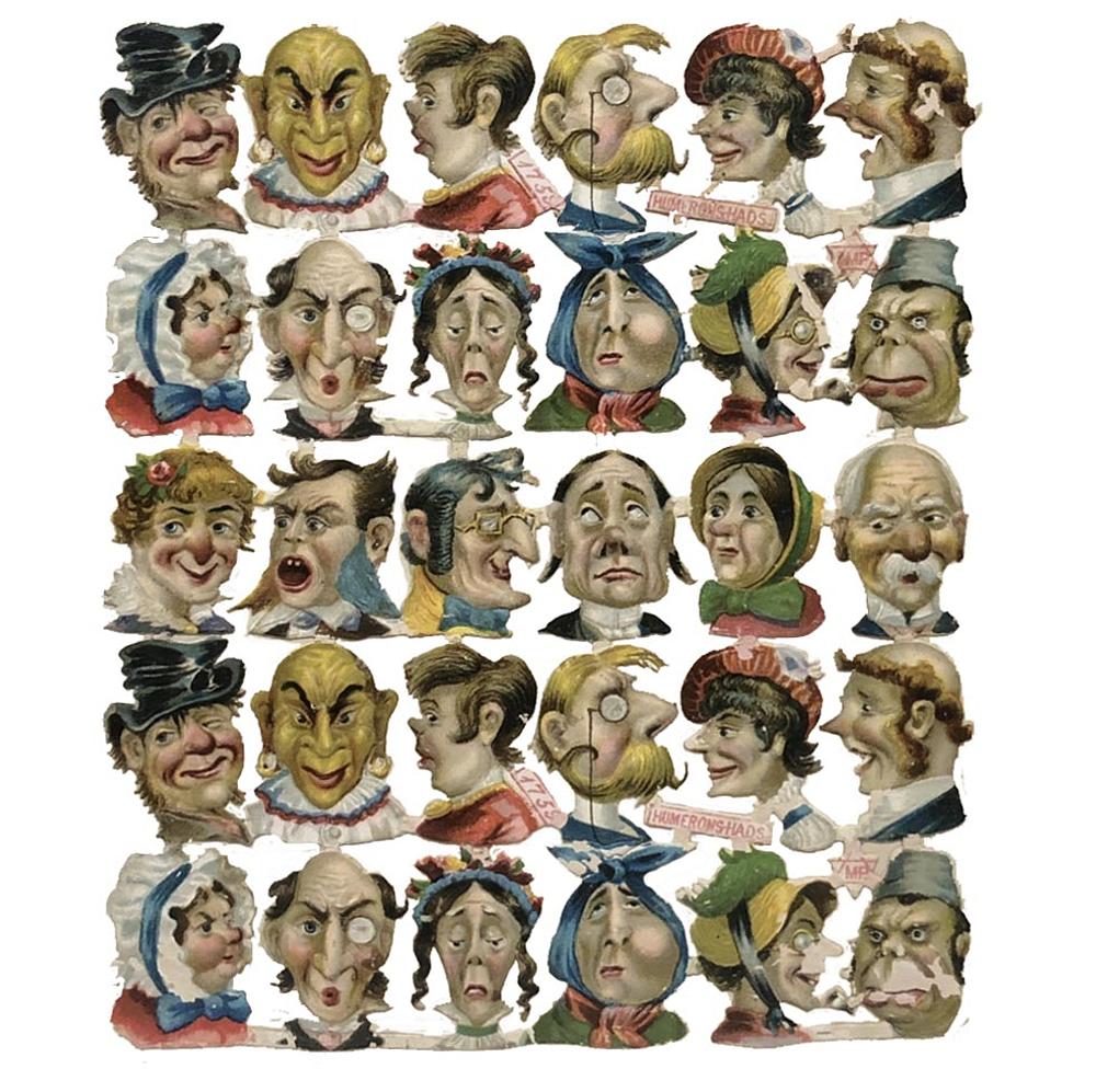 MP 1759 Humorous Caricatured Face Images Glued On Paper L13  eBay 2.jpg